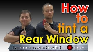 How to tint a rear window on a car ONE PIECE INSTALLATION [upl. by Sej608]