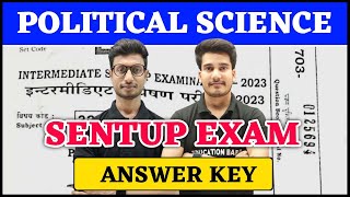 12th Political Science Answer Key  Bihar Board Sentup Exam  Political Science Class 12 Question [upl. by Anhej742]