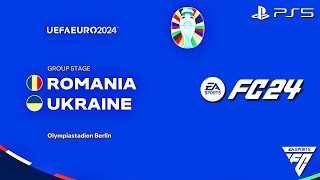 FC 24  Romania vs Ukraine  EURO 2024 Group Stage Matchday 1 Match  PS5™ 4K60 [upl. by Trisha385]