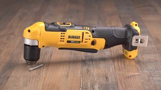 DEWALT 20Volt Max 38in Right Angle Cordless Drill [upl. by Euqinomahs]