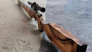 sniper slingshot tüfekwood diy woodwork [upl. by Balch920]