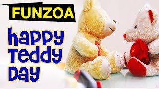 Happy Teddy Day Video Wish  Mimi Teddy  Bojo Teddy  Funzoa Teddy Videos [upl. by Anej]