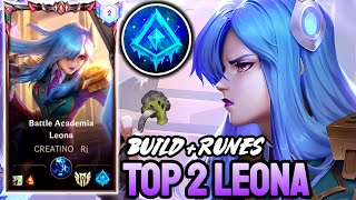 WILD RIFT LEONA  TOP 2 LEONA GAMEPLAY  GRANDMASTER RANKED [upl. by Bergess]