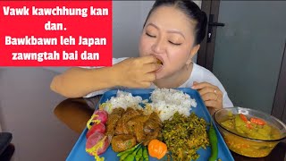 Vawk kawchhung kan dan bai siam dan  Habanero 🥵mukbang asmr eating mizofood food [upl. by Clyte763]