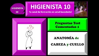 ANATOMÍA DE CABEZA Y CUELLO PREGUNTAS TEST COMENTADAS 1 [upl. by O'Carroll960]