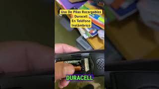 Pilas Duracell En teléfono inalámbrico Panasonic duracell panasonic [upl. by Salita]