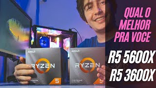 Ryzen 5 5600x VS 3600X Qual comprar  Teste de desempenho  PT BR [upl. by Clarita]