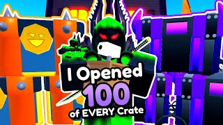 I Opened 100 of EVERY CRATE Toilet Tower Defense [upl. by Amada]