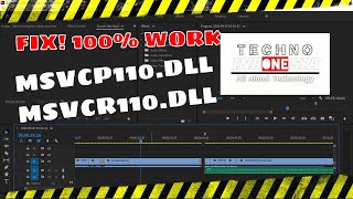 Cara mengatasi MSVCP110dll dan MSVCR110dll was not Found  100 Work  Adobe Premiere Pro [upl. by Rorke]