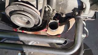 VW BeetleBug Treuhaft header installed [upl. by Ruhtra306]