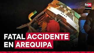 Arequipa cifra de fallecidos aumenta a 9 tras accidente en Caylloma [upl. by Hanshaw]