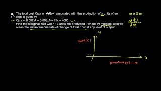 Marginal Cost  Application of Derivative  Use of Differentials [upl. by Freeborn252]