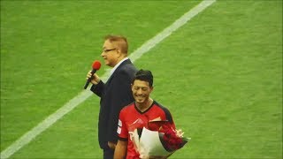 2017年7月17日 鈴木啓太引退試合 試合後 犬飼氏からのメッセージ [upl. by Aiyram]