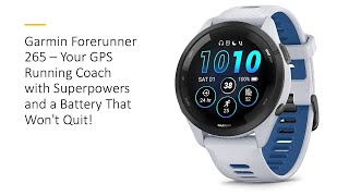 Garmin Forerunner 265 – Your GPS Running Coach with Superpowers and a Battery That Wont Quit [upl. by Carin]