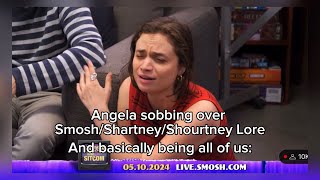 Angela sobbing over SmoshShartneyShourtney Lore and basically being ALL of us [upl. by Moureaux348]