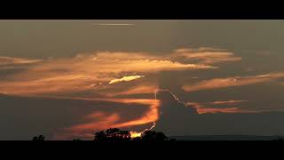 A Convective Bomb Cloud Colors This Sunset [upl. by Ahsia362]