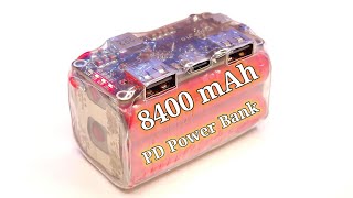 DIY Ultra Compact 8400mAh PD Power Bank [upl. by Shaun477]