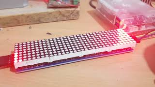 Raspberry Pi spectrum analyzer using 32x8 led matrix [upl. by Naek]