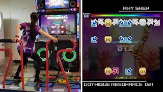 GOTHIQUE RESONANCE  D21  Pump It Up Prime2  PIU  by Amy Shen [upl. by Ahsilahs]