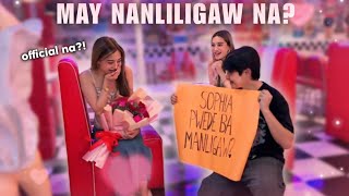 MAY MANLILIGAW NA SI SOPHIA official na ang FranzPhia [upl. by Ahsiekan]