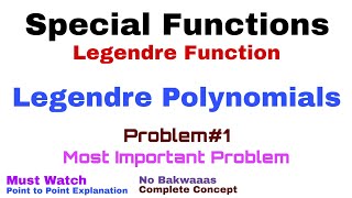 30 Legendre Polynomials  Complete Concept and Problem1  Rodrigues Formula [upl. by Amesari]