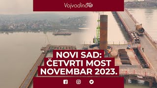 Novi Sad Četvrti most na Dunavu  Novembar 2023 [upl. by Lane999]