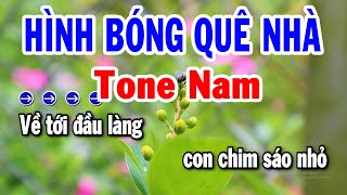 Karaoke Hình Bóng Quê Nhà Tone Nam Nhạc Sống Cha Cha Mới Chuẩn Hay  Karaoke Tuyển Chọn [upl. by Bittencourt]