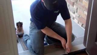 The Helpful Handyman Adjust the Threshold on Exterior Doors  McArthur Homes in Utah [upl. by Amlet]