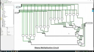 Design of a Binary Multiplication circuit 4bit by 4bit in LOGISIM with indepth explanation [upl. by Attenweiler]