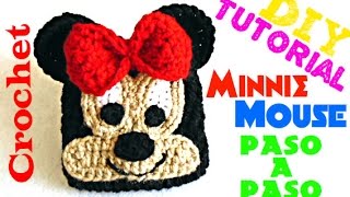 Minnie Mouse   Bolsita Animada TEJIDA A CROCHET [upl. by Idnyc]