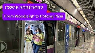 C851E 70917092 from Woodleigh to Potong Pasir [upl. by Nitsirhc]