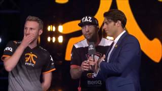 CSGO  Taz tells crowd to respect Fnatic [upl. by La439]