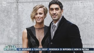 Federica Pellegrini rinvia le nozze e va a Toky 2020  La Vita in Diretta 26042017 [upl. by Meredeth797]