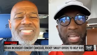 Brian McKnights Concert CANCELED Rickey Smiley Steps In To Support Kids [upl. by Norvan]