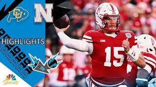 Colorado Buffaloes vs Nebraska Cornhuskers  CFB HIGHLIGHTS  972024  Big Ten on NBC Sports [upl. by Lumbye]