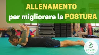 ALLENAMENTO POSTURALE liv intermedio potenzia i MUSCOLI per una migliore POSTURA [upl. by Annavaj]