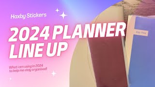 2024 Planner Line Up… what do I use to help me stay organised [upl. by Ehcar]