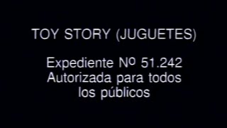 Toy story Inicio 1ªVersión VHS 1996 [upl. by Gurtner270]