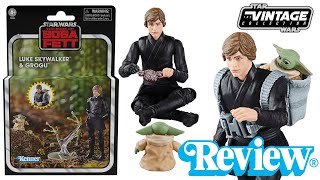 Star Wars The Vintage Collection Luke Skywalker amp Grogu Deluxe Set [upl. by Sami657]