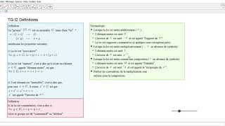 G I2 Groupes  définitions [upl. by Nnahoj]