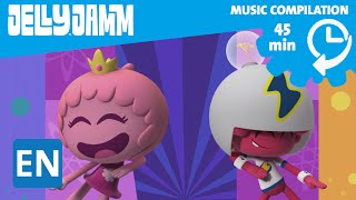 Jelly Jamm Episode Compilation 45 min Music Collection Cartoons in English for kids [upl. by Flowers]