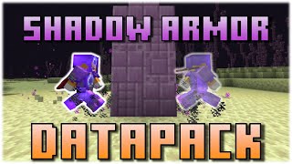 Shadow Armor Datapack Showcase  Minecraft 1182 [upl. by Nylirad]