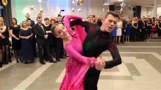 Pokaz tańca towarzyskiego Bal Sylwestrowy 2018 Albizja Lemany Tango Walc wiedeński [upl. by Arv]