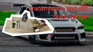 How to change your Diff and transmission fluid  2015 Subaru wrx sti [upl. by Pilihp]