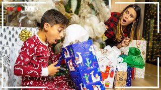 We CAUGHT our SON Opening Christmas Presents EARLY  The Royalty Family [upl. by Boaten339]