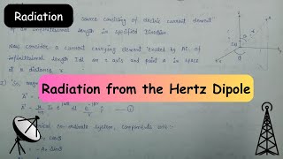 Radiation from the Hertz dipole  Radiation  Radiation from the Hertzian dipole [upl. by Aryad526]