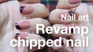 Nail  Chipped nail • redesign 崩甲修復 [upl. by Assenab]