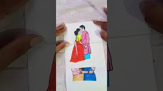 Bhojpuri song onpaper fold drawing🖌️shortvideoart papercraftartisttrending drawingviralshorts [upl. by Adirahs405]