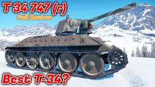 T 34 747 r German T34 Full Review  Should You Buy It  Russian Bias  Germany War Thunder [upl. by Einahpts203]