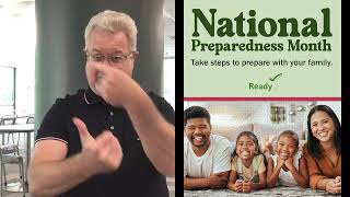 NATIONAL EMERGENCY PREPAREDNESS MONTH 2024 Sept 4 2024 [upl. by Hollah]